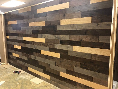 Custom Wood Accent Wall in Southeast Wisconsin