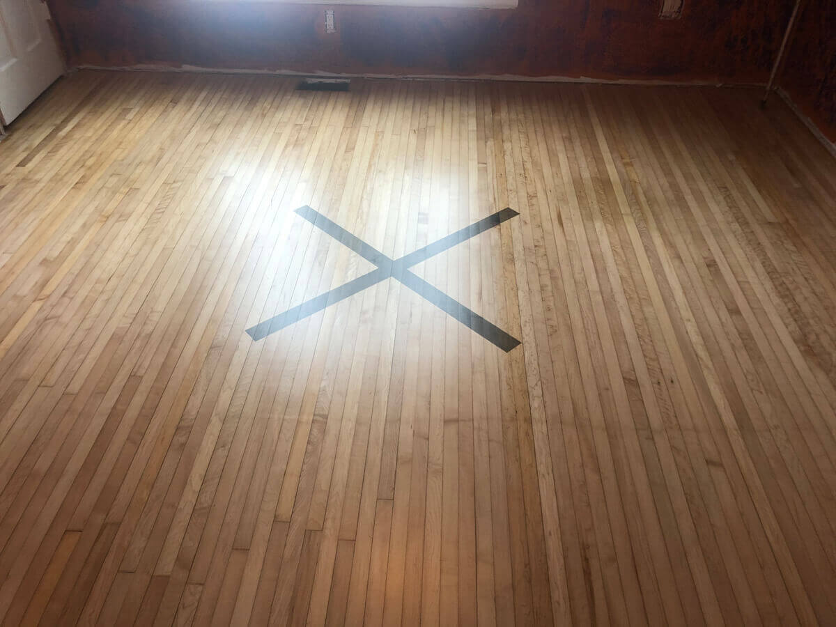 Hardwood Flooring 'X' design