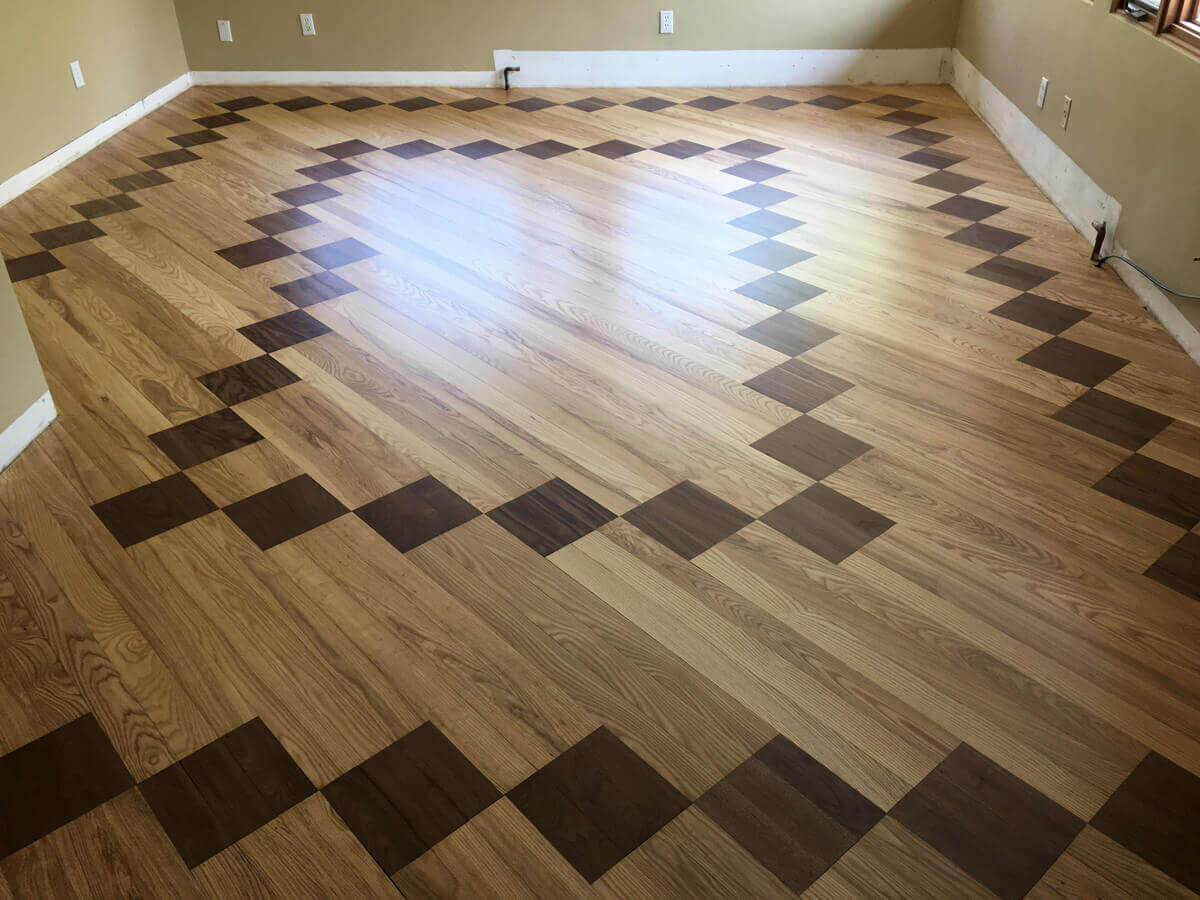 Hardwood Flooring Diamond Pattern