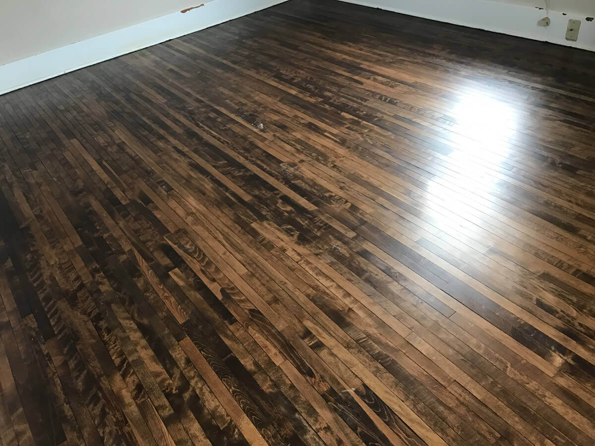 Rustic Hardwood Flooring Glossy