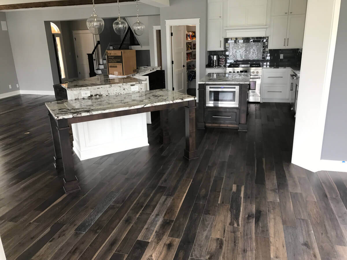 Kitchen and Dining Hardwood Flooring