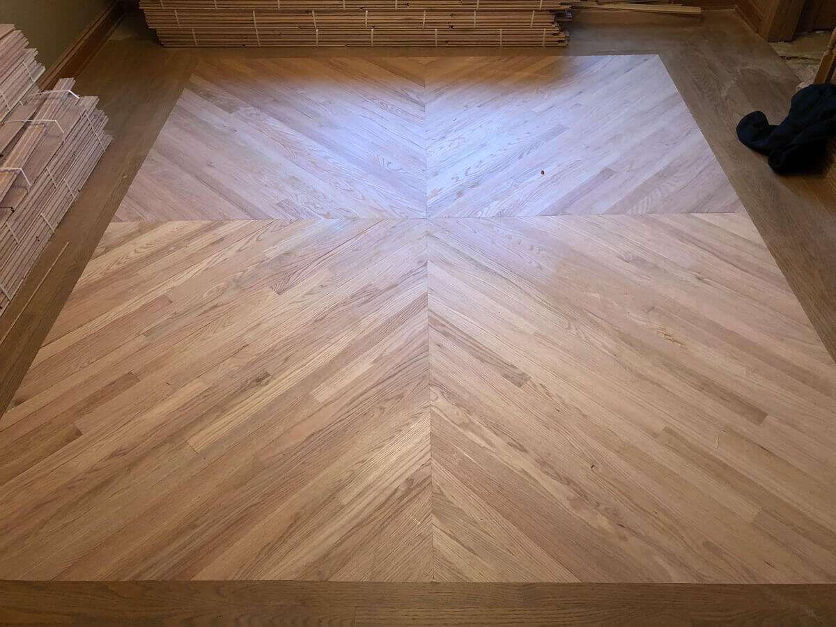 Hardwood Flooring 4 Square In Progress