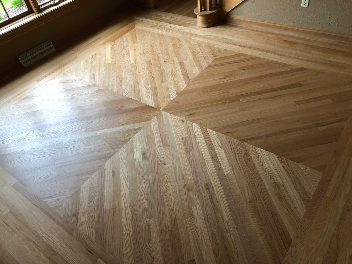 Hardwood Flooring 4 Square Pattern