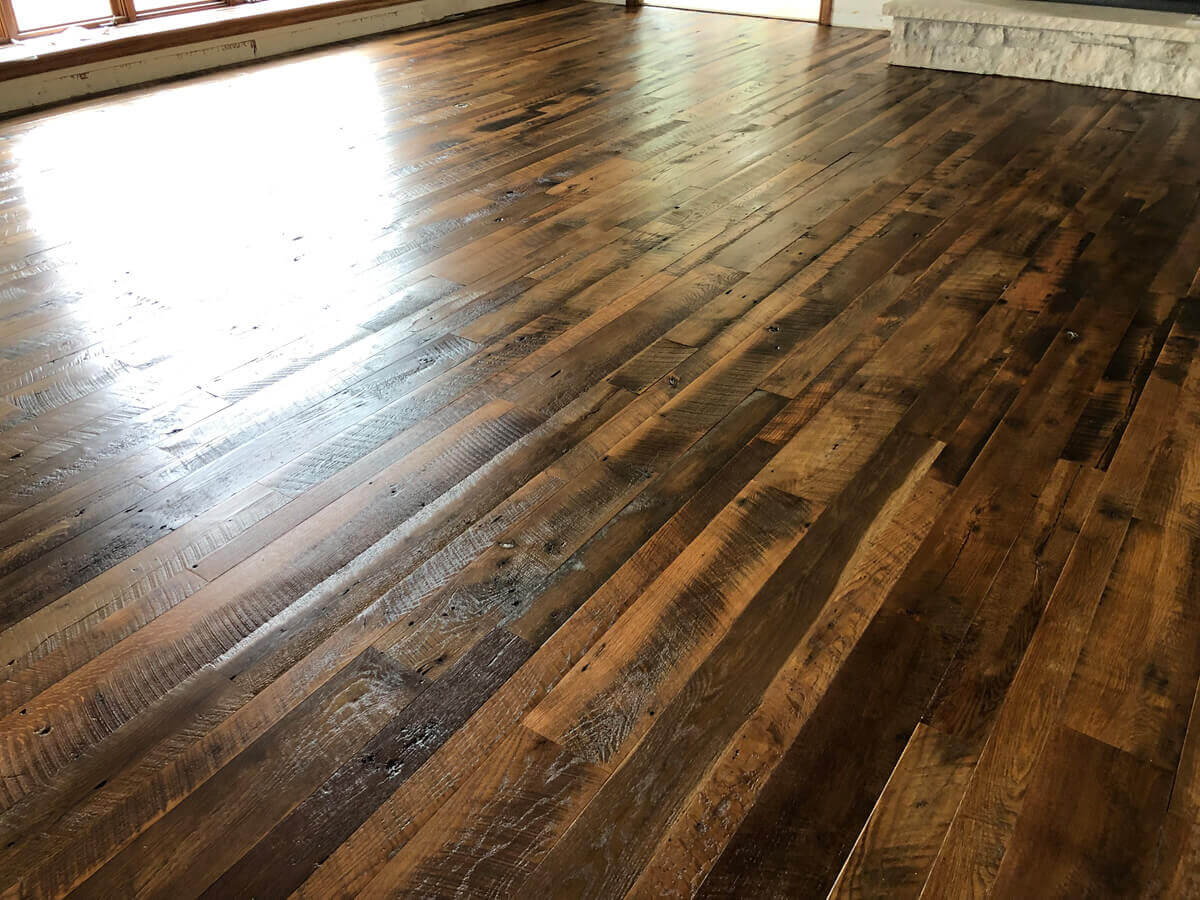 Rustic Hardwood Floor Natural Light