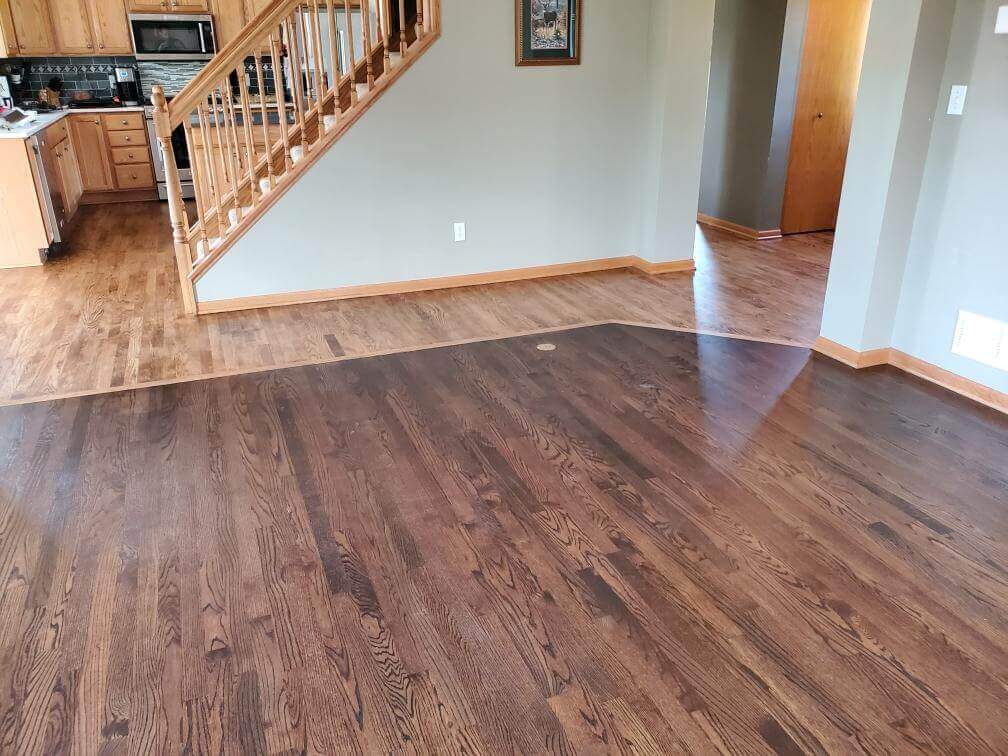 Hardwood Flooring Color Split